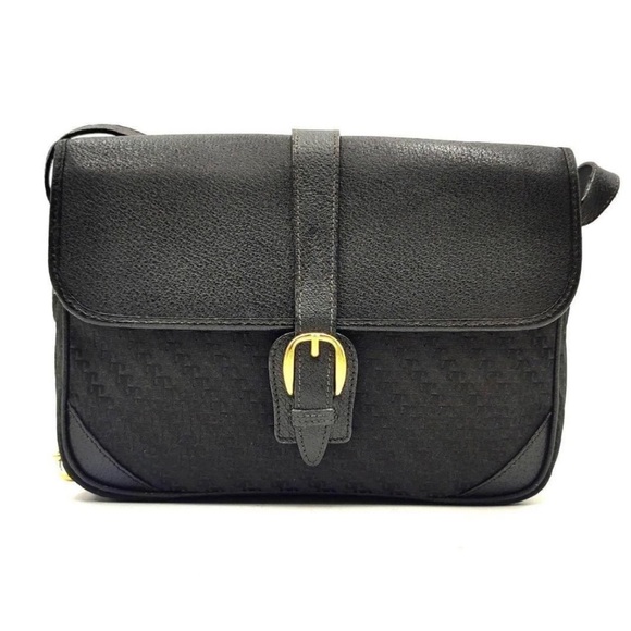 Gucci Black and Gold Leather Shoulder Bag - Picture 3 of 13